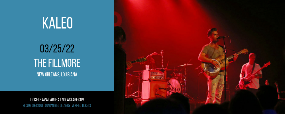 Kaleo at The Fillmore tickets Kaleo at The Fillmore