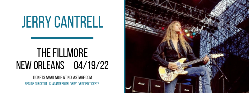 Jerry Cantrell at The Fillmore tickets Jerry Cantrell at The Fillmore
