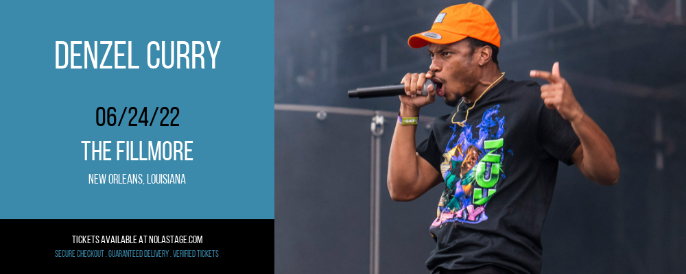 Denzel Curry at The Fillmore tickets Denzel Curry at The Fillmore