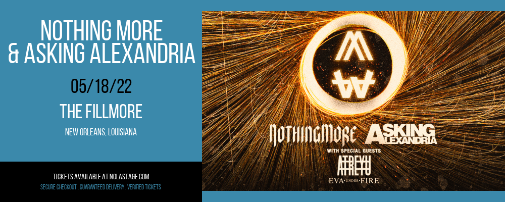 Nothing More & Asking Alexandria at The Fillmore tickets Nothing More & Asking Alexandria at The Fillmore