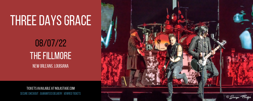 Three Days Grace at The Fillmore tickets Three Days Grace at The Fillmore