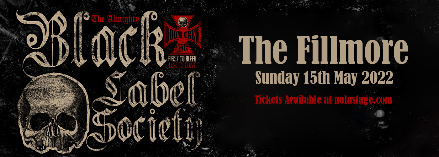 Black Label Society at The Fillmore tickets Black Label Society at The Fillmore