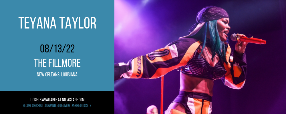 Teyana Taylor at The Fillmore tickets Teyana Taylor at The Fillmore