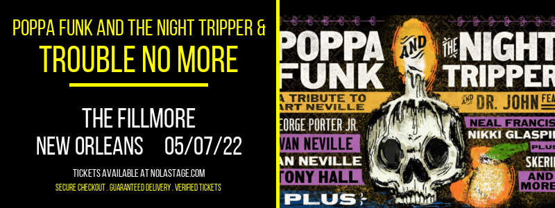 Poppa Funk and The Night Tripper & Trouble No More at The Fillmore tickets Poppa Funk and The Night Tripper & Trouble No More at The Fillmore