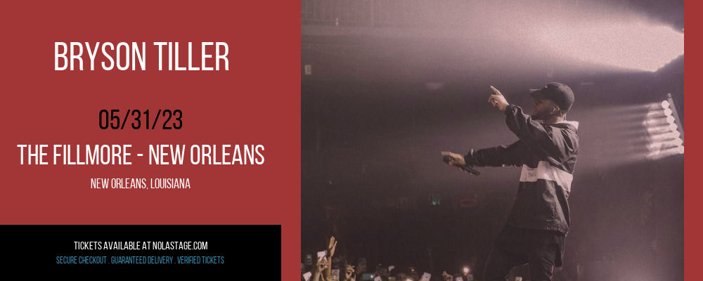 Bryson Tiller at The Fillmore tickets Bryson Tiller at The Fillmore