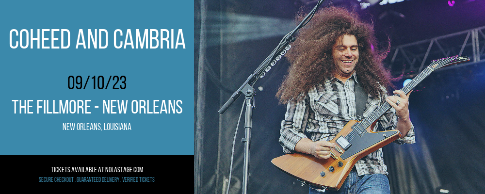 Coheed and Cambria at The Fillmore tickets Coheed and Cambria at The Fillmore