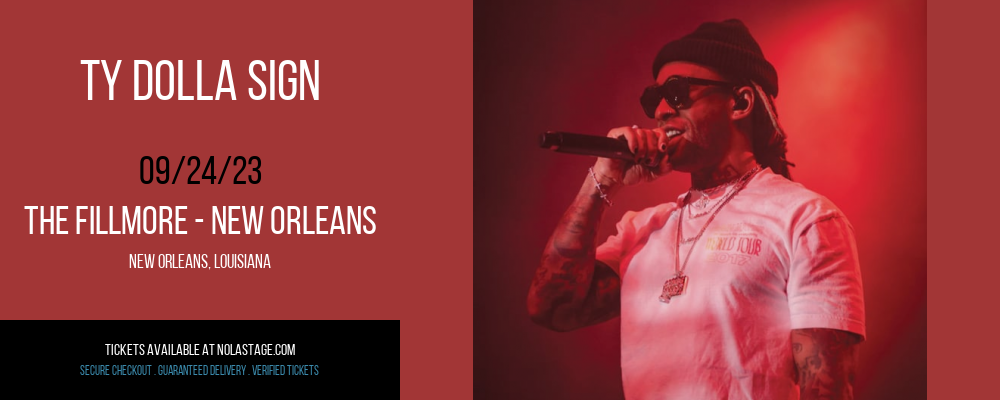 Ty Dolla Sign at The Fillmore tickets Ty Dolla Sign at The Fillmore