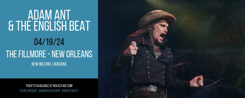 Adam Ant & The English Beat at The Fillmore